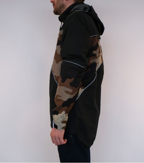 Veste cycliste coupe-vent, respirante et imperméable avec tissu de camouflage