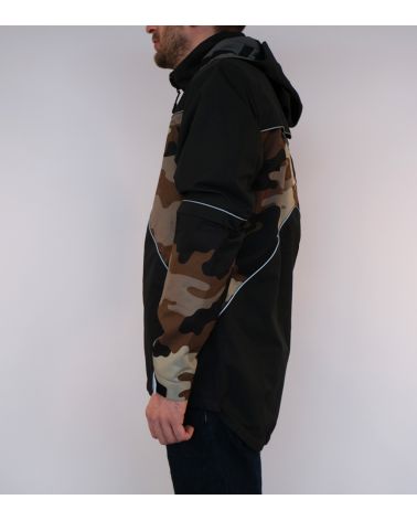 Veste cycliste coupe-vent, respirante et imperméable avec tissu de camouflage