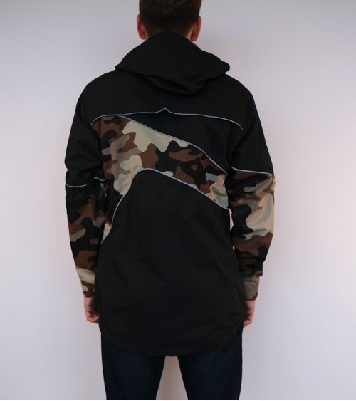 Cycling windproof, breathable, waterproof jacket with camouflage fabric