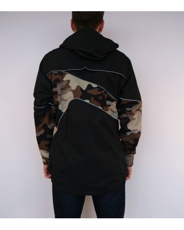Cycling windproof, breathable, waterproof jacket with camouflage fabric
