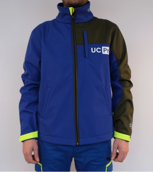 Softshell jacket with reflective prints