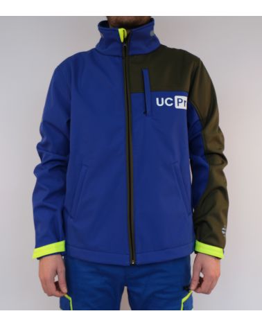 Softshell jacket with reflective prints