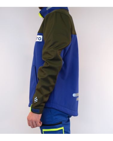 Softshell jacket with reflective prints