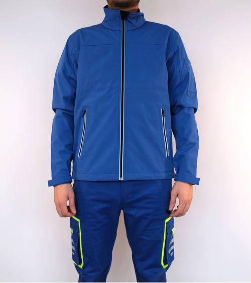 Veste softshell avec fermeture à glissière centrale avant