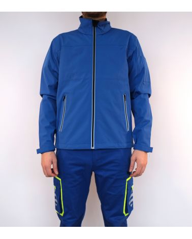 Softshell jacket with middle front zipper