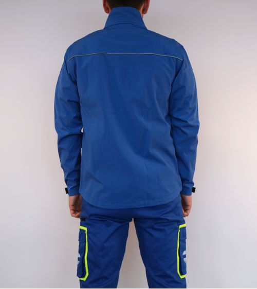 Veste softshell avec fermeture à glissière centrale avant